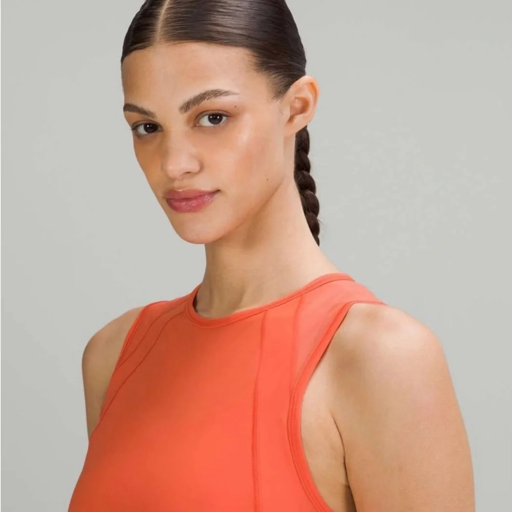 Lululemon Sculpt Tank Top Warm Coral Size 4 NWOT - Picture 3 of 10